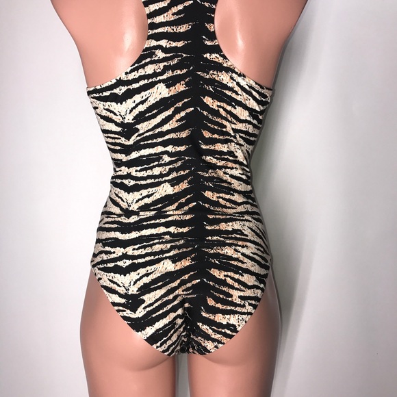 Vtg Volcom tiger print One Piece Swimsuit - Picture 6 of 8